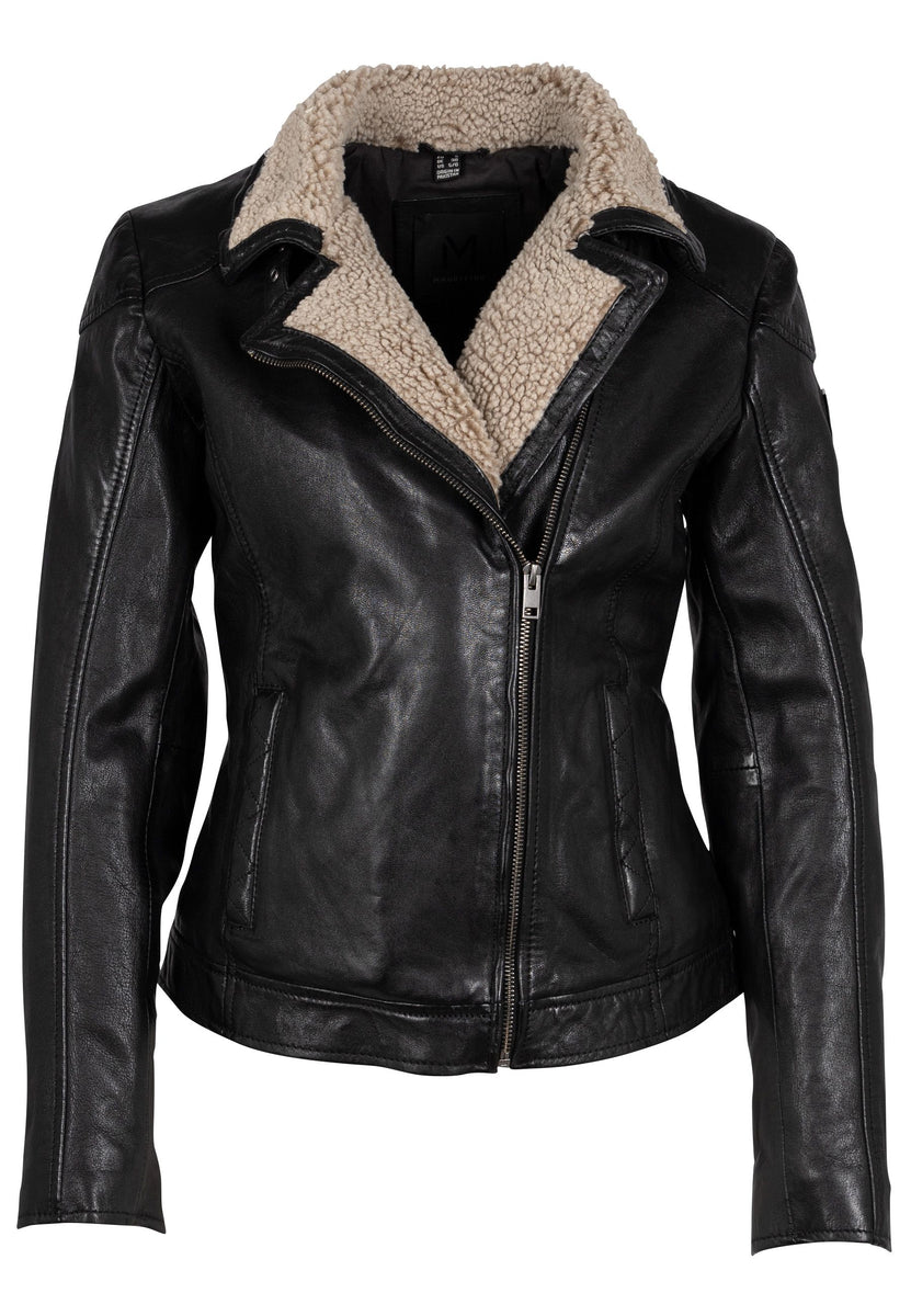 Jenja CF Leather Jacket, Black – mauritiusleather