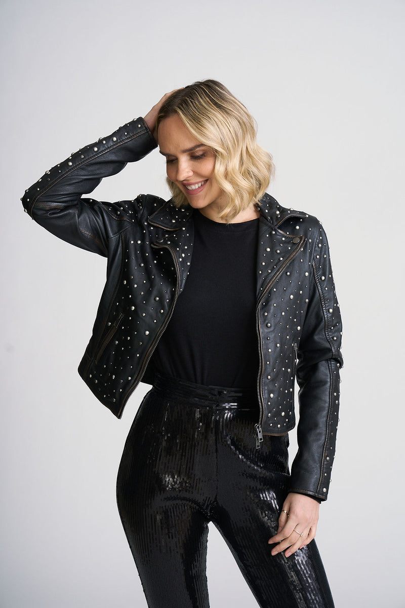 Roxanne RF Leather Jacket – Mauritius