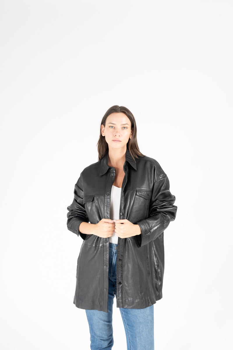 Currow OS Leather Jacket, Black – mauritiusleather
