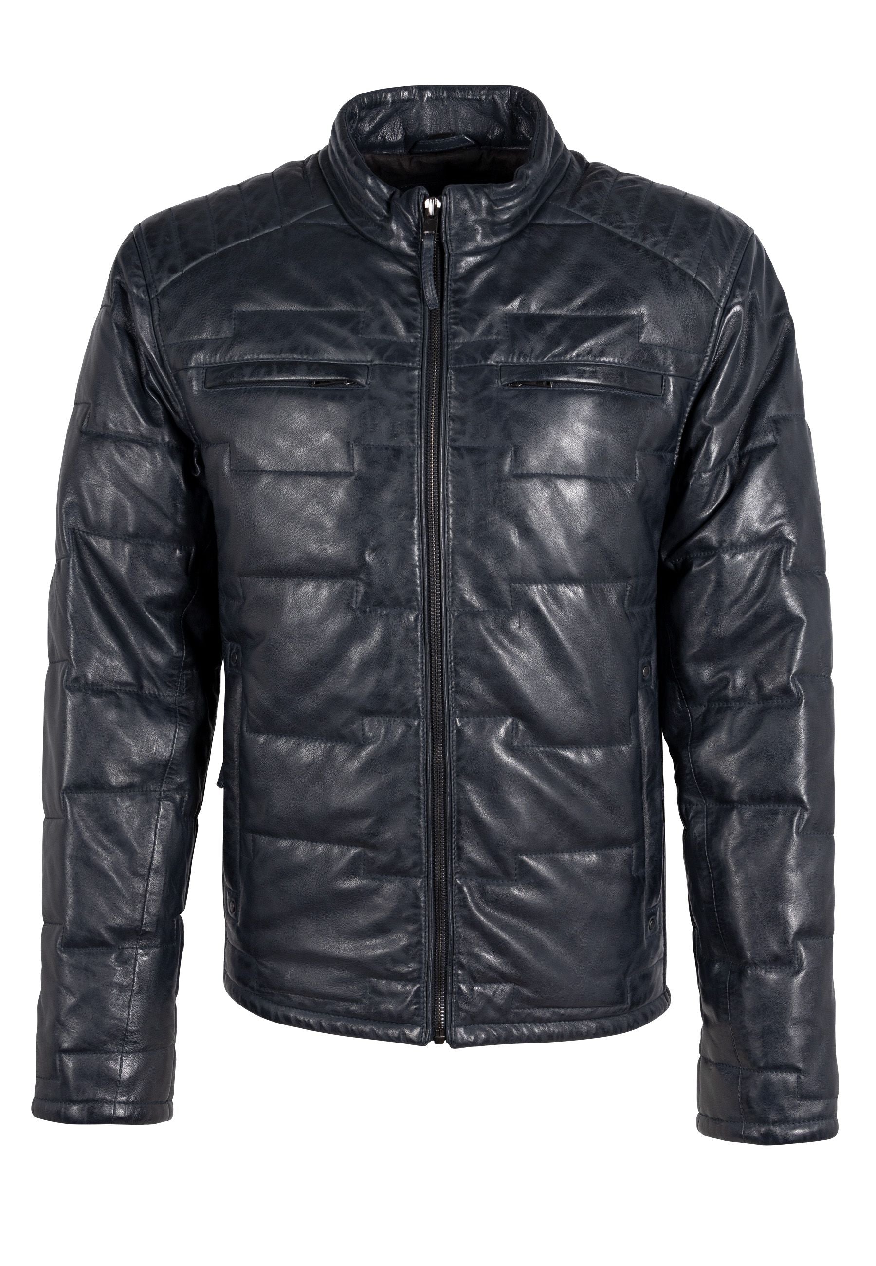 Aplin CF Leather Jacket, Navy – mauritiusleather