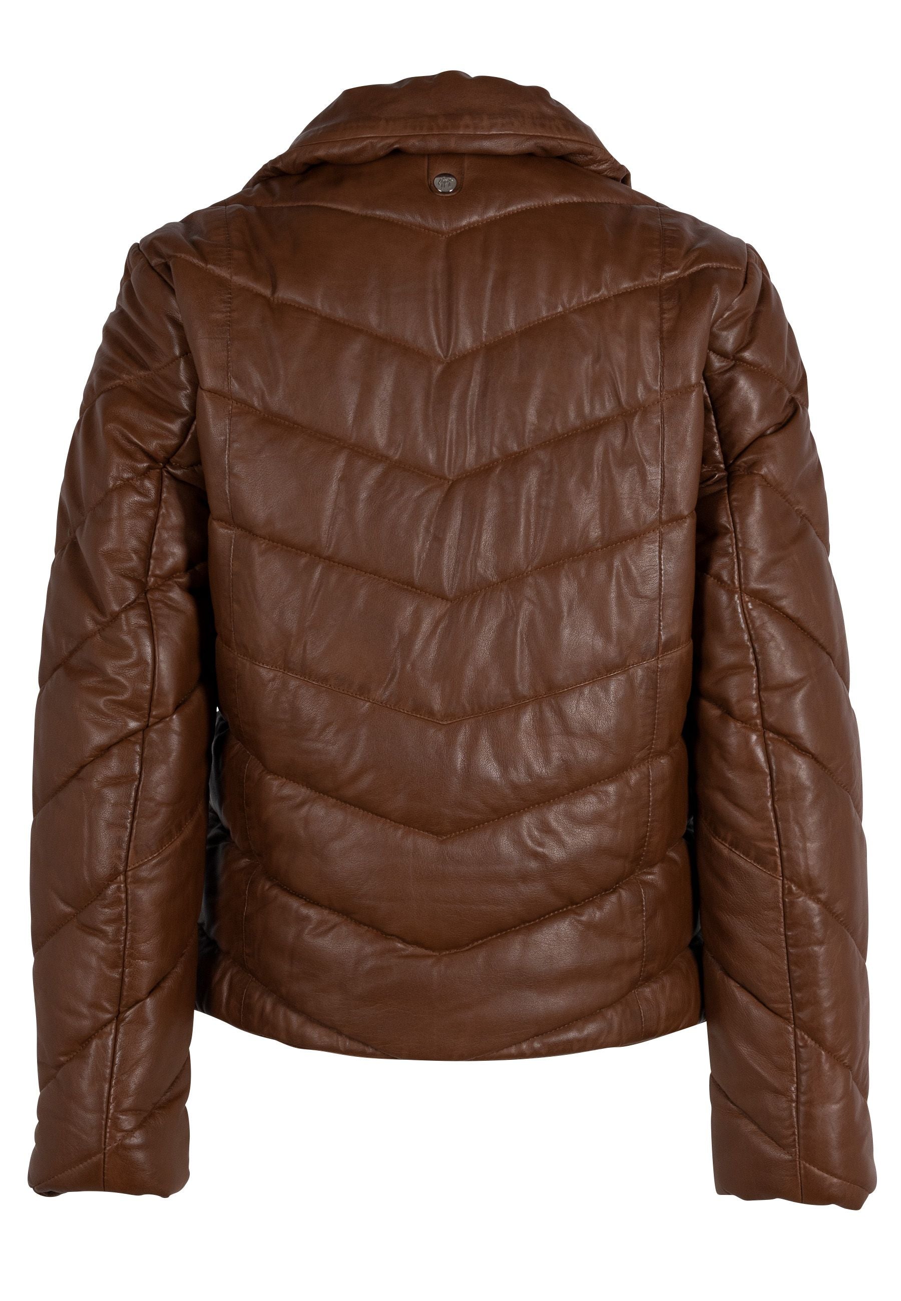 Romea CF Leather Jacket, Cognac – mauritiusleather