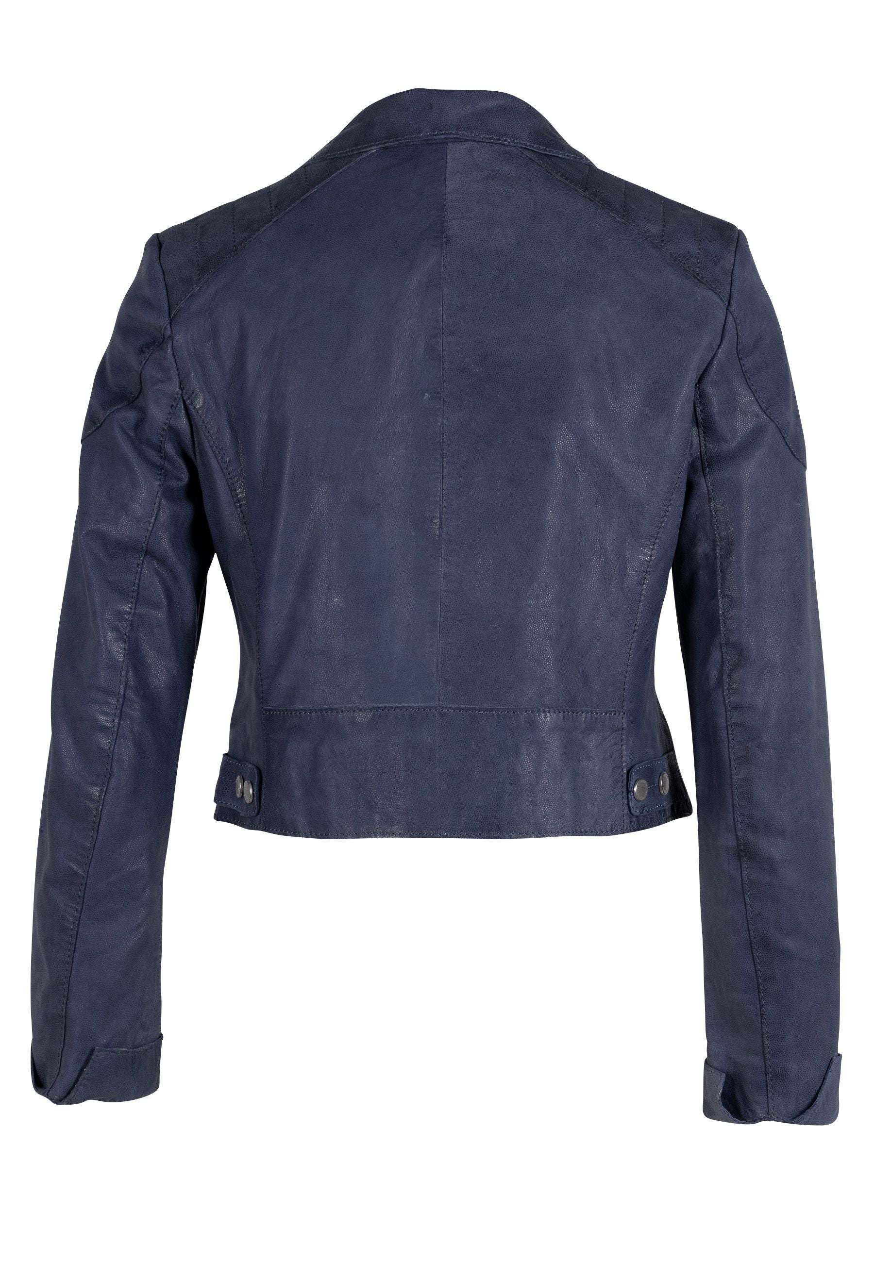 Reanon RF Leather mauritiusleather Jacket, Blue –