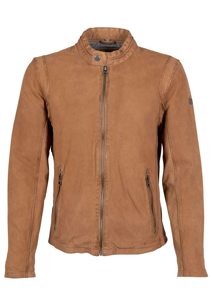 Blake Cf Blake CF Leather Jacket, Camel – Mauritius