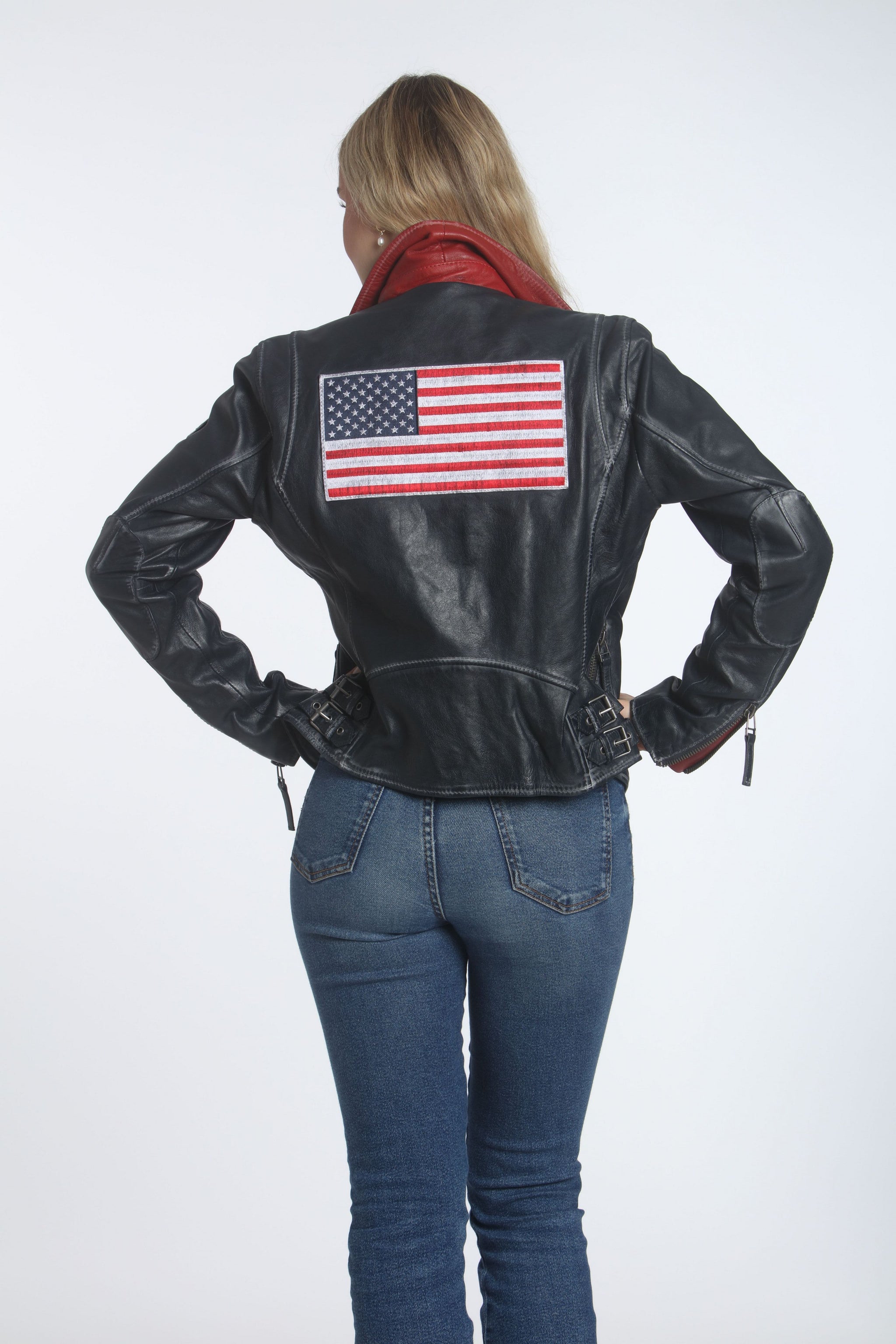Betsy RF Leather Jacket, Black – mauritiusleather