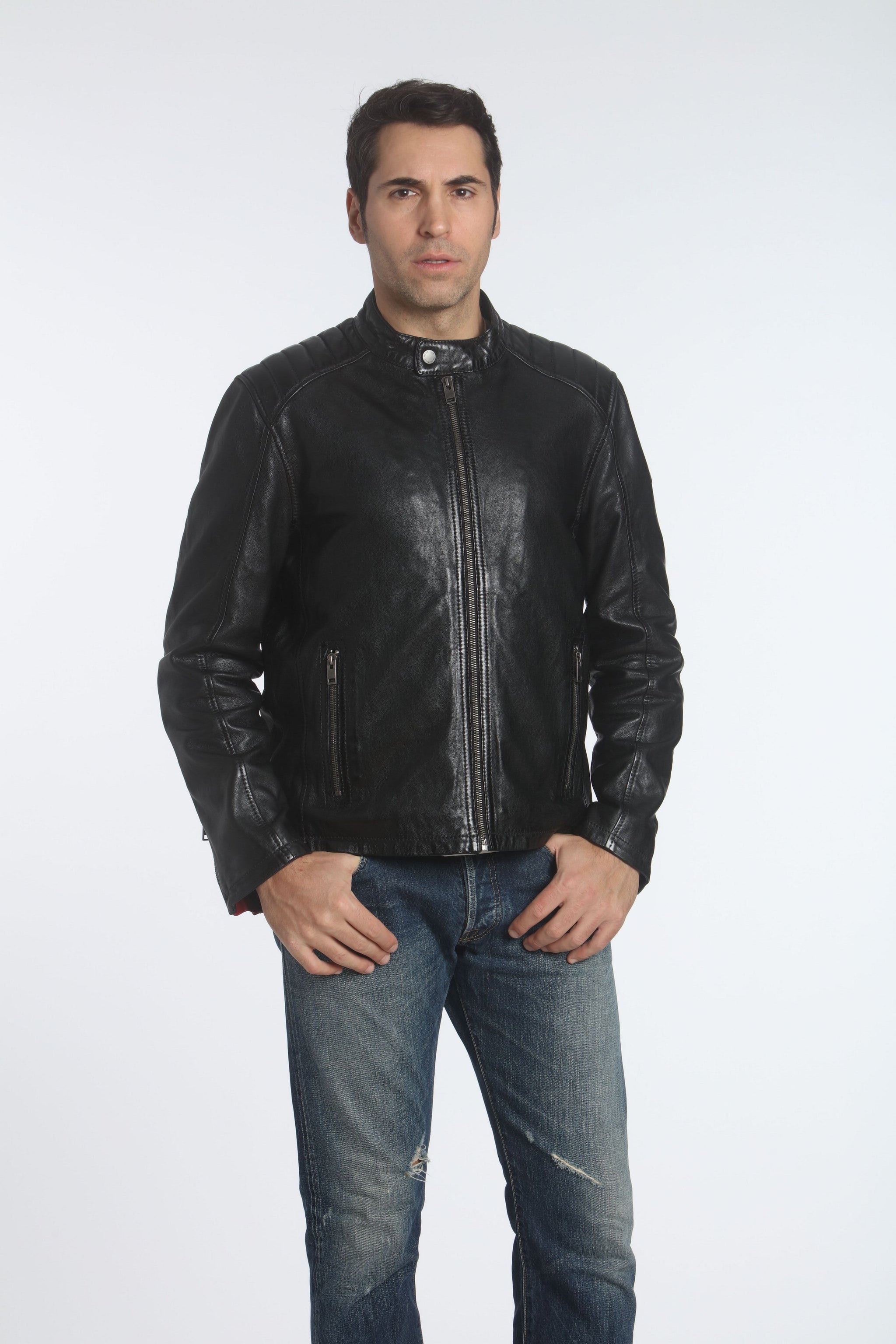 George 250 UF Leather Jacket. – mauritiusleather