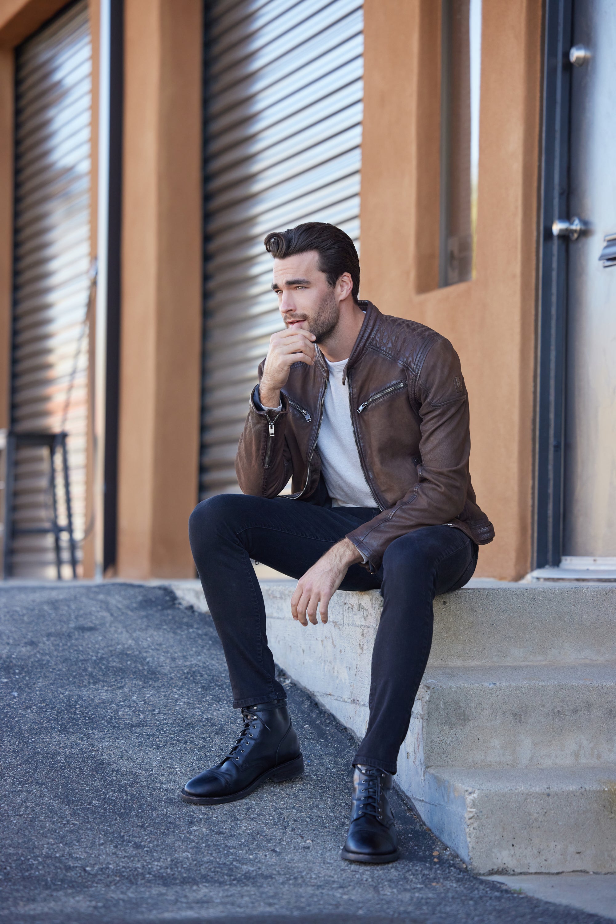 Natico CF Leather Jacket Brown / 2X / Comfort Fit Natico CF Leather Jacket Brown / 2X / Comfort Fit
