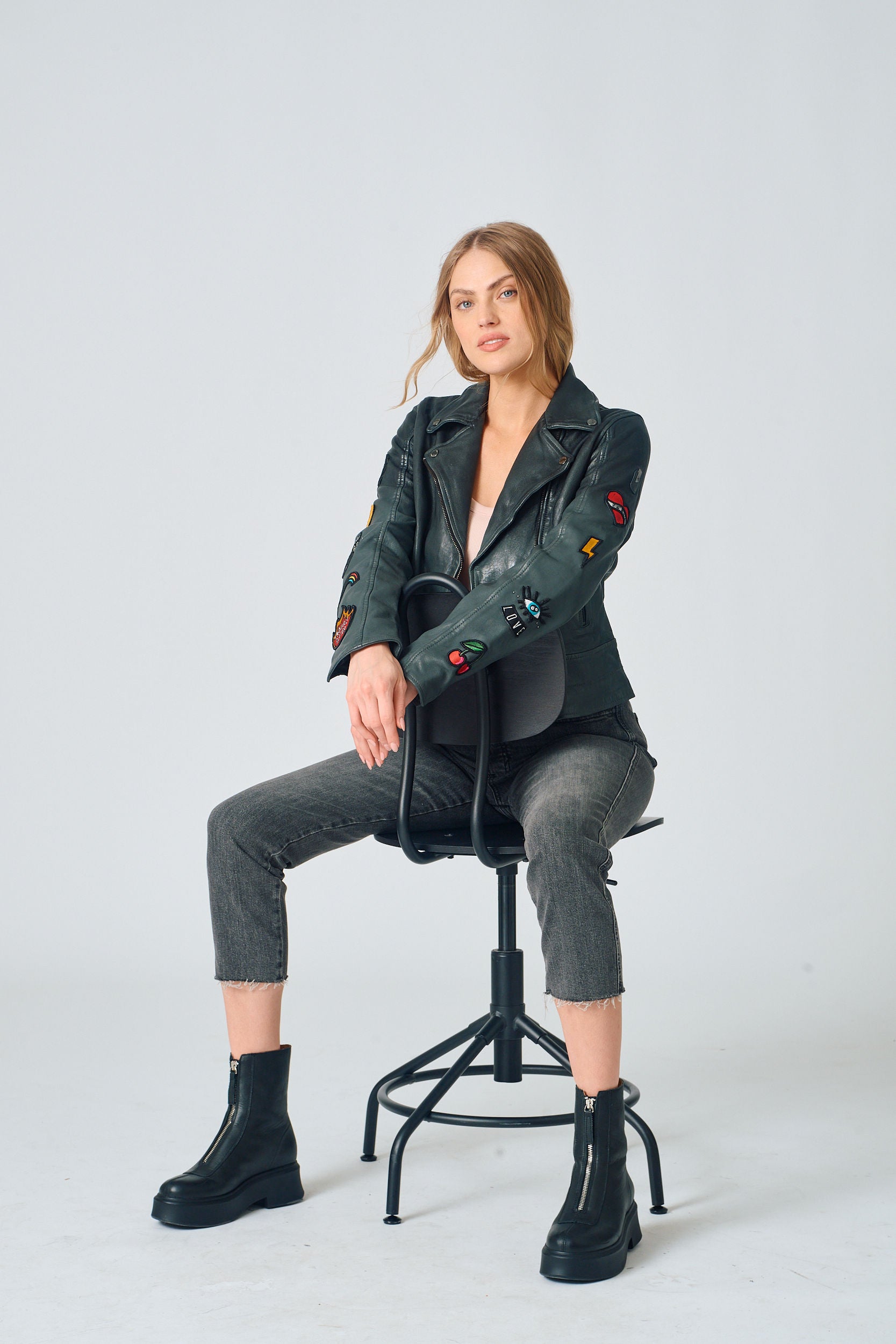 Cynthia RF Leather Jacket – mauritiusleather