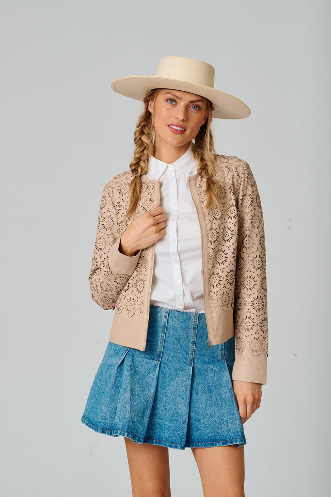 Lacey RF Leather Jacket – mauritiusleather