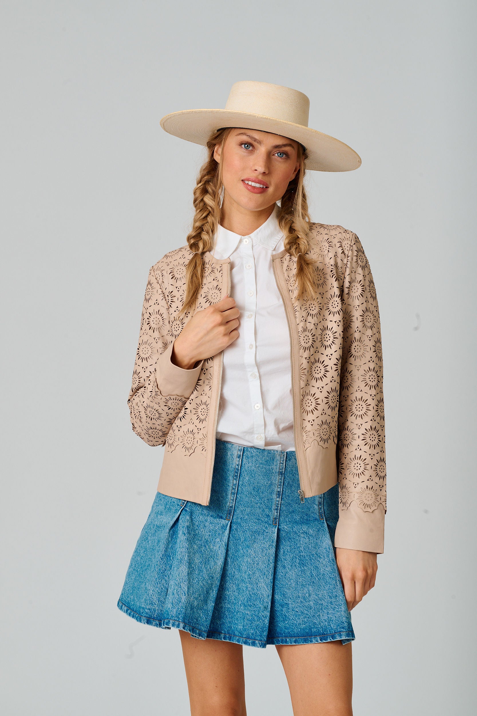 DERES Flore　/ parisienne jacket Lacey RF Leather Jacket – Mauritius