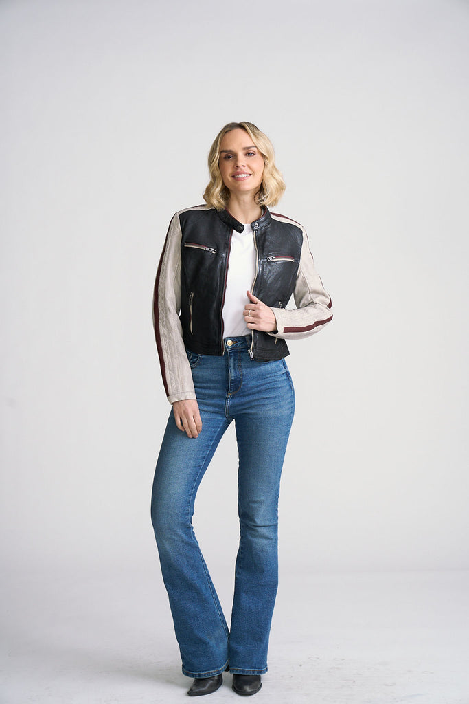 Isadora RF Leather Jacket – Mauritius