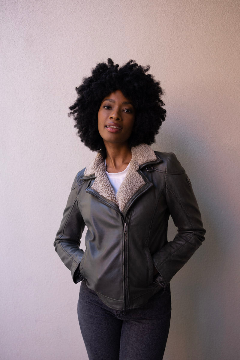 Jenja CF Leather Jacket – Mauritius