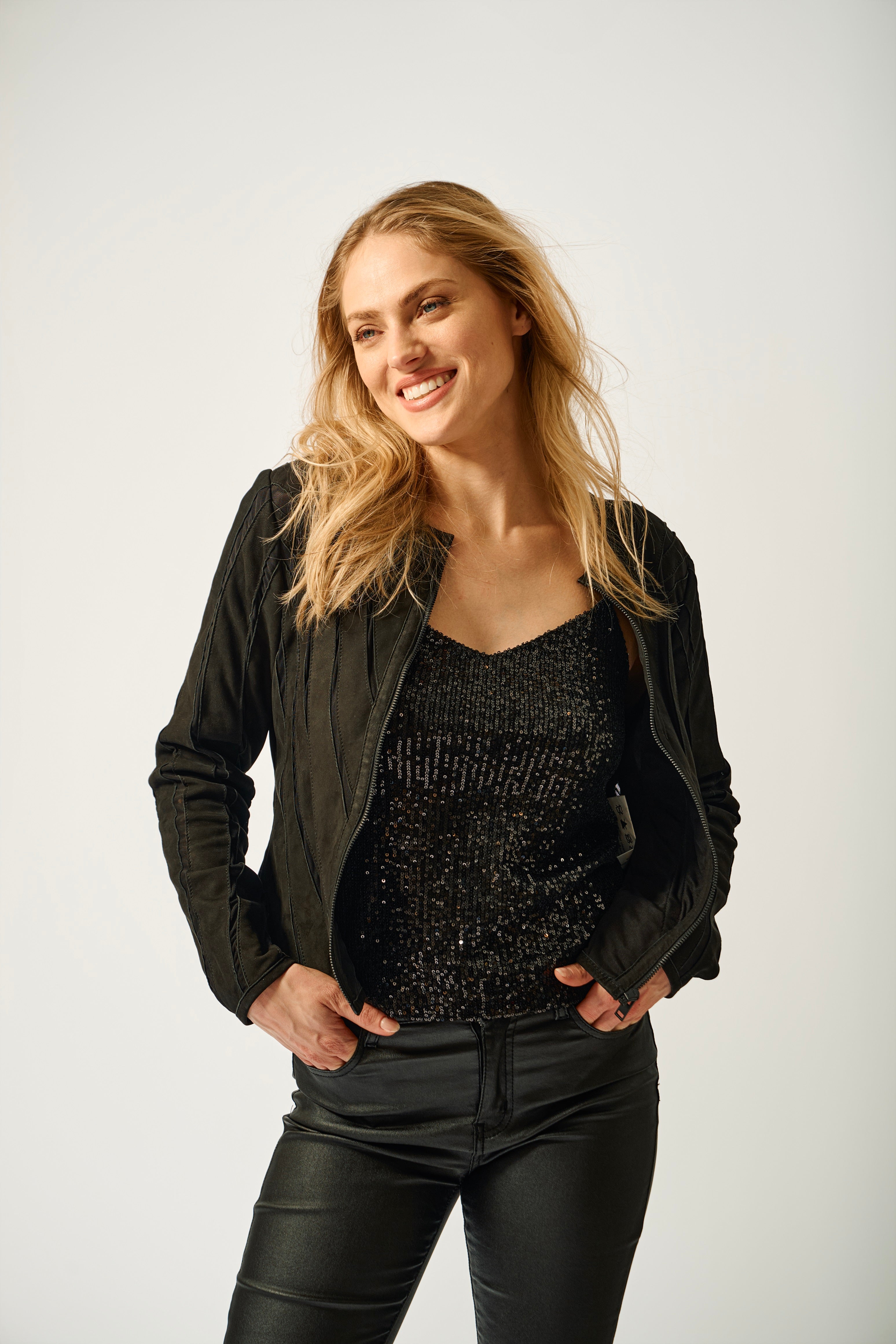 Mira RF Leather Jacket – Mauritius