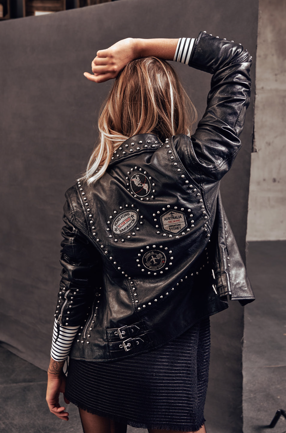 Wanderglueck RF Leather Jacket, Black – mauritiusleather