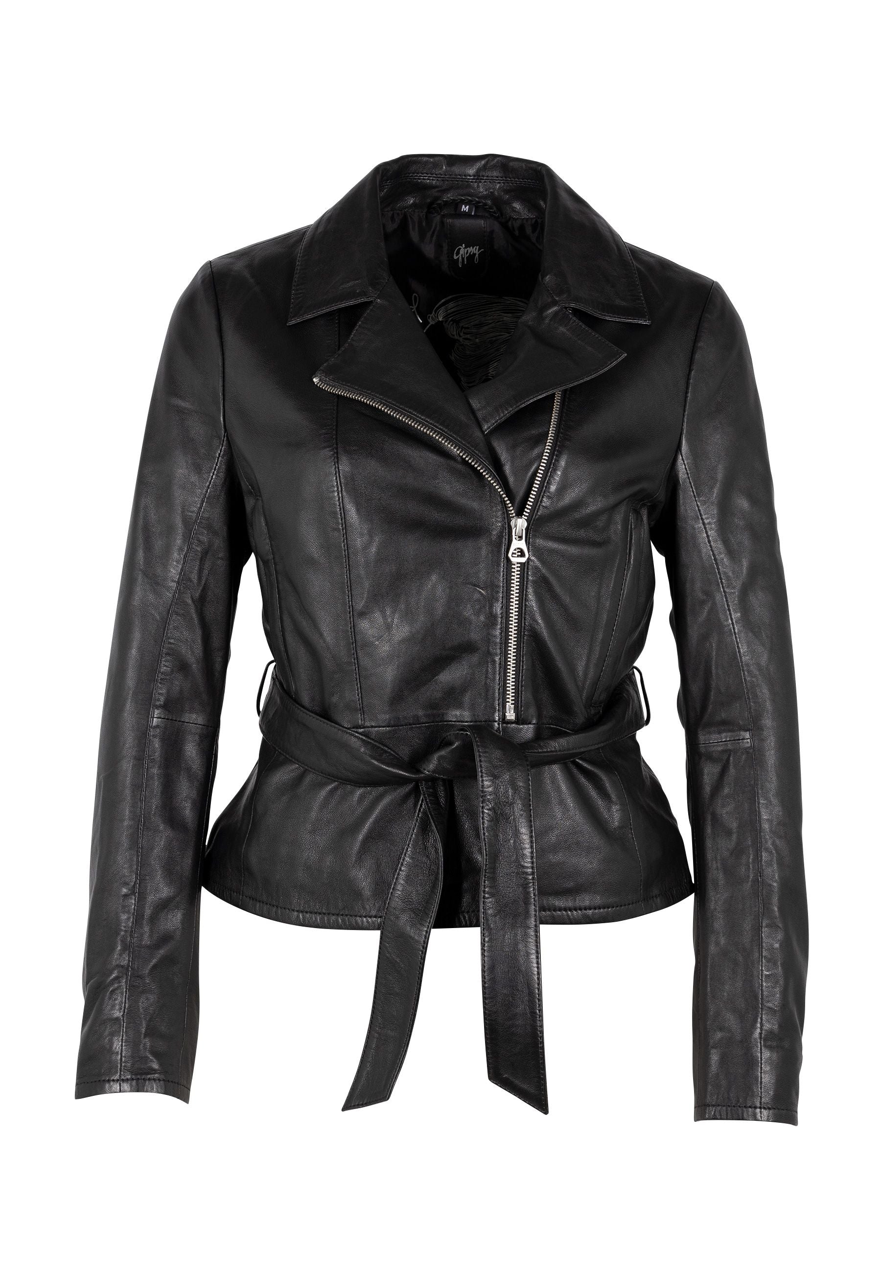 Camila RF Leather Jacket, Black – mauritiusleather