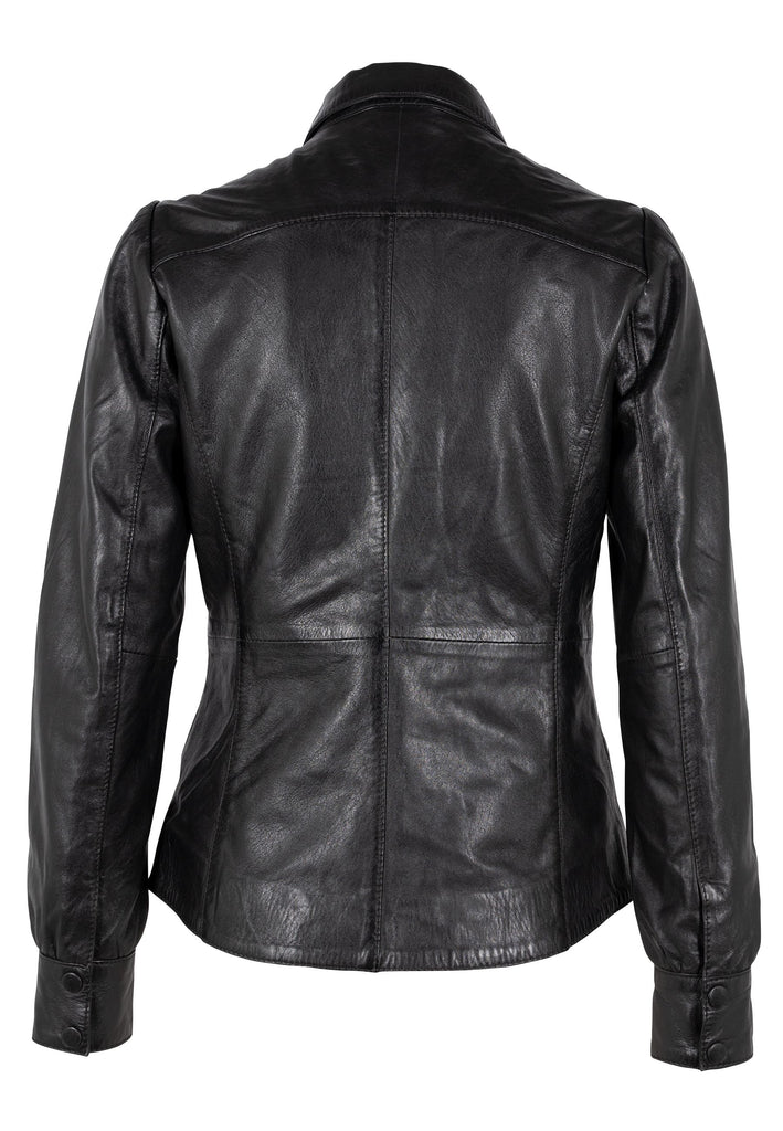 Lilla RF Leather Jacket, Black – mauritiusleather