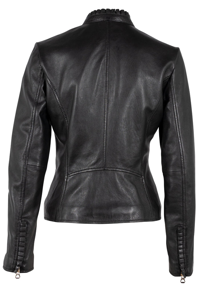 Galina Leather Jacket, Black – mauritiusleather