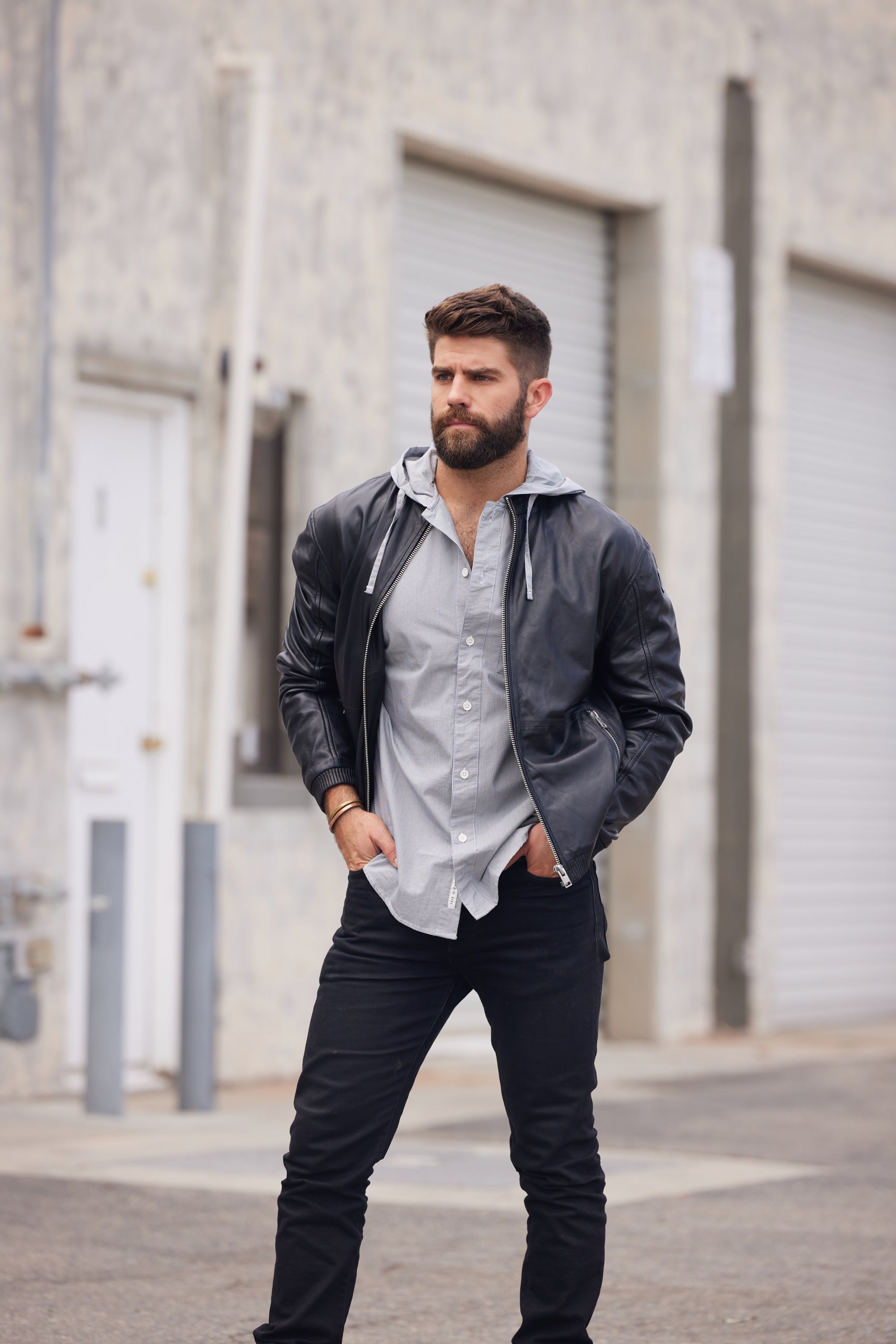 https://amzn.to/3xGTvWG | Leather jacket outfit men, Black leather jacket  men, Black outfit men