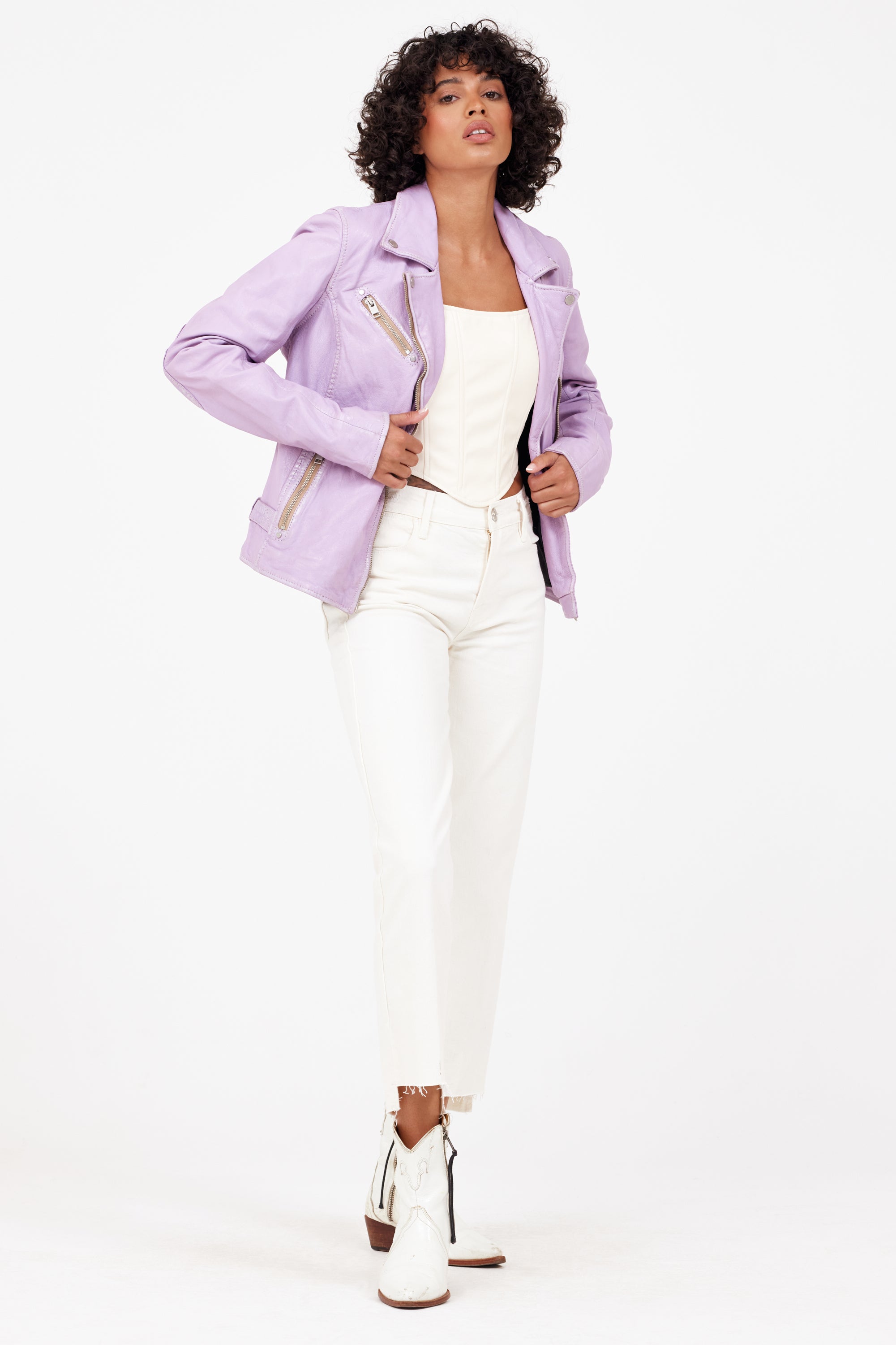 Jacket, Sofia Lavender – mauritiusleather Digital Leather RF