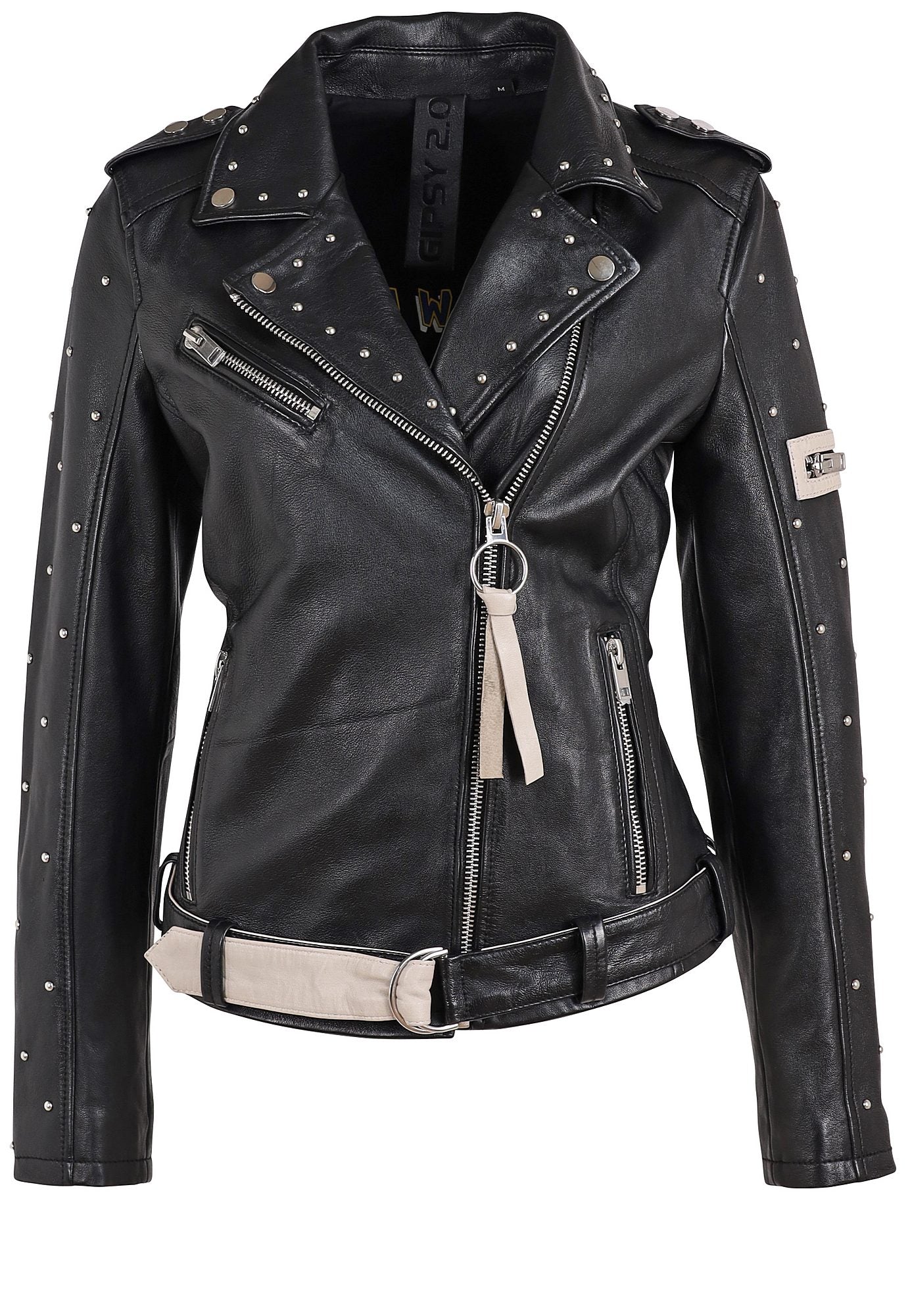 Leather Alema Jacket, RF – mauritiusleather Black